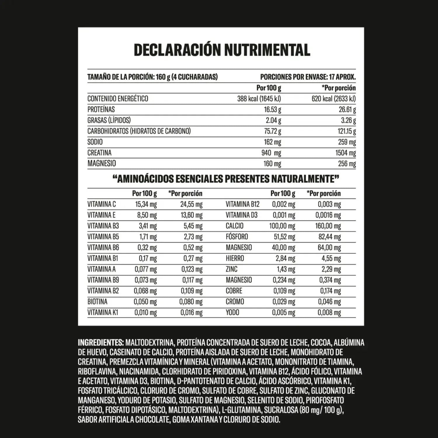 SF BY YAOCA Proteína Mass Chocolate 6lb