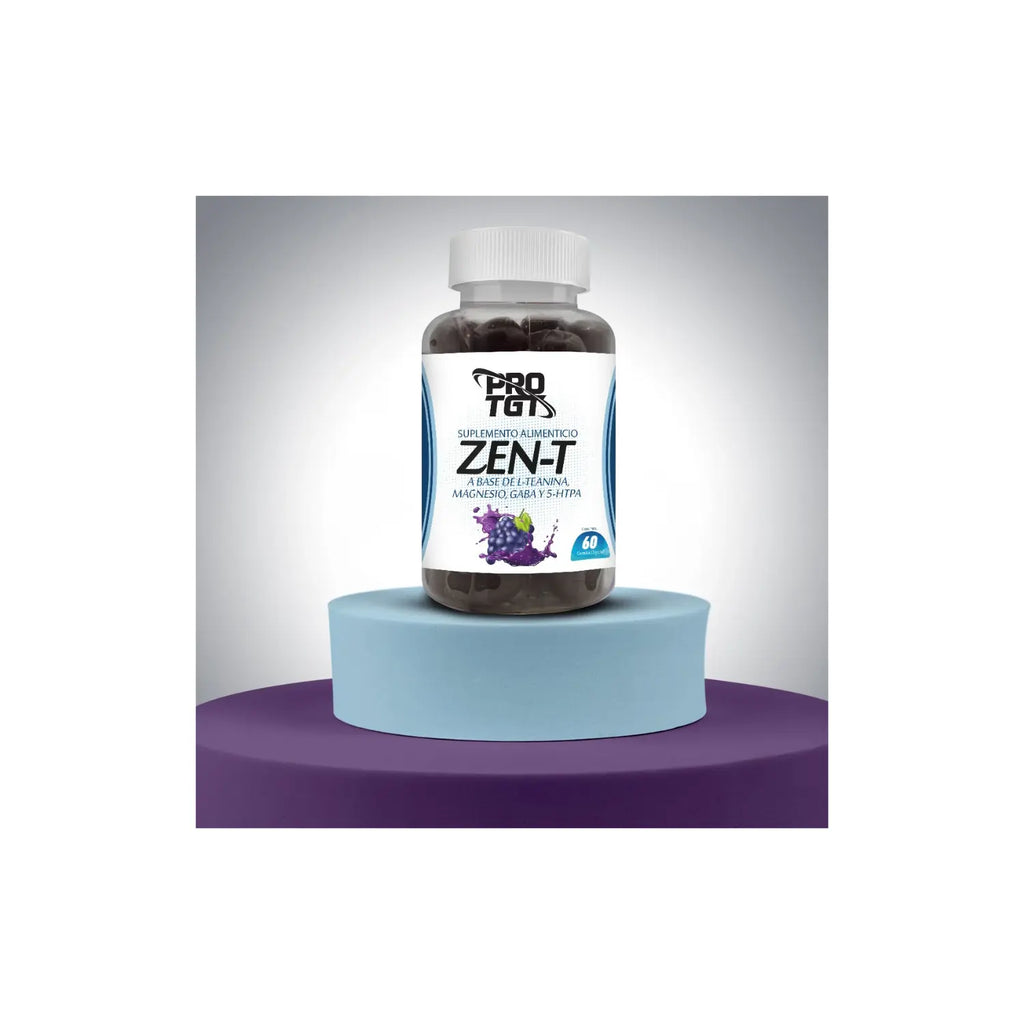 protgt zen-t L teanina magnesio gaba 5 htp 60 gomitas sfn