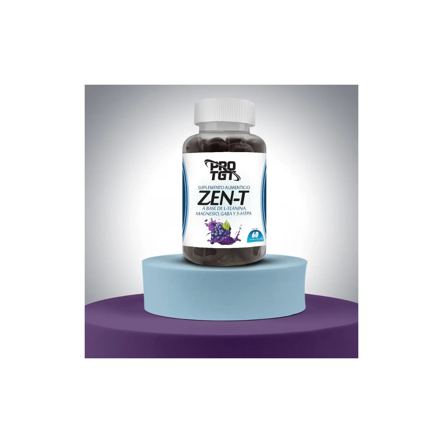 protgt zen-t L teanina magnesio gaba 5 htp 60 gomitas sfn