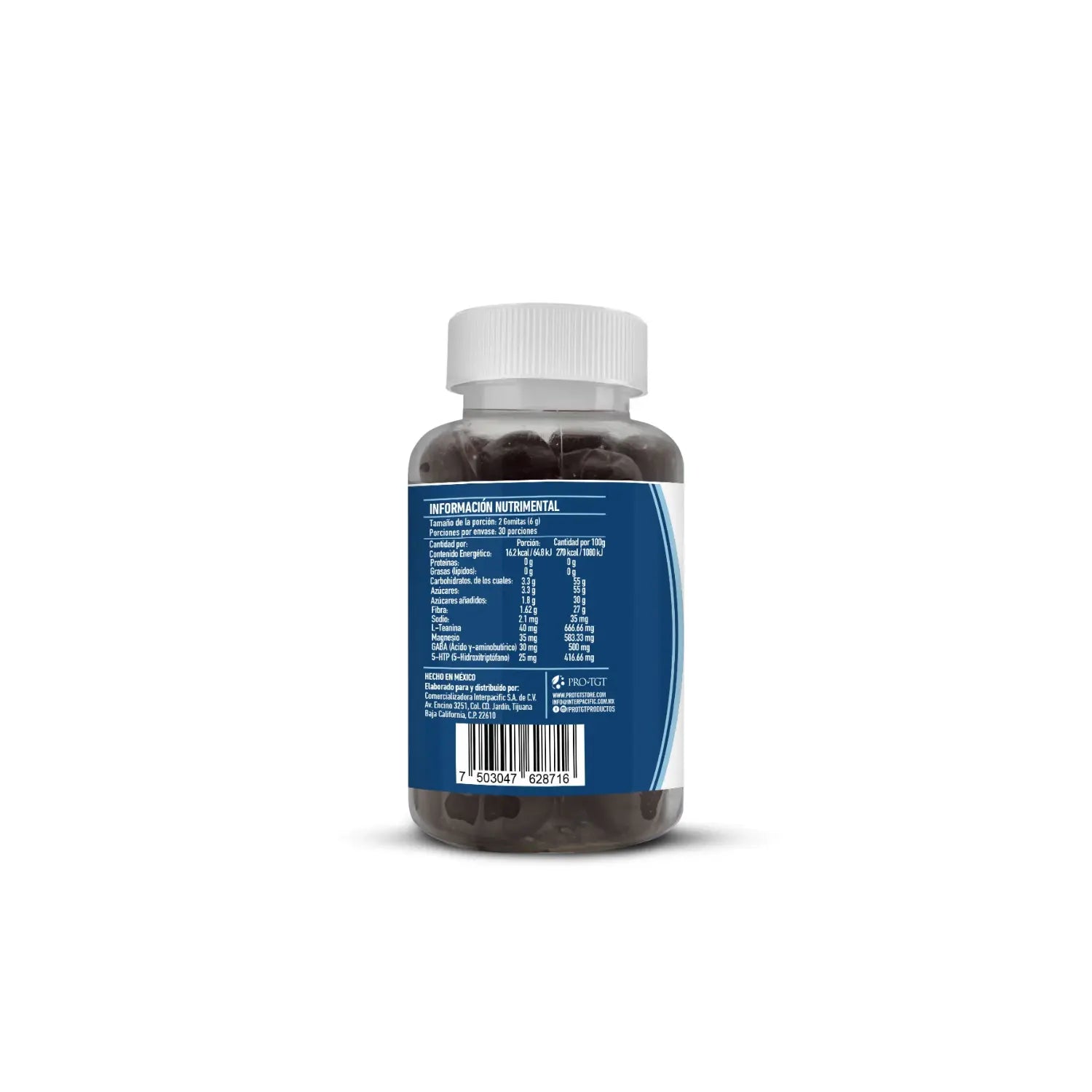 protgt zen-t L teanina magnesio gaba 5 htp 60 gomitas sfn