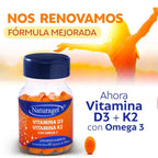 Naturagel Vitamina D3+K2 y Omega 3 60 softgels