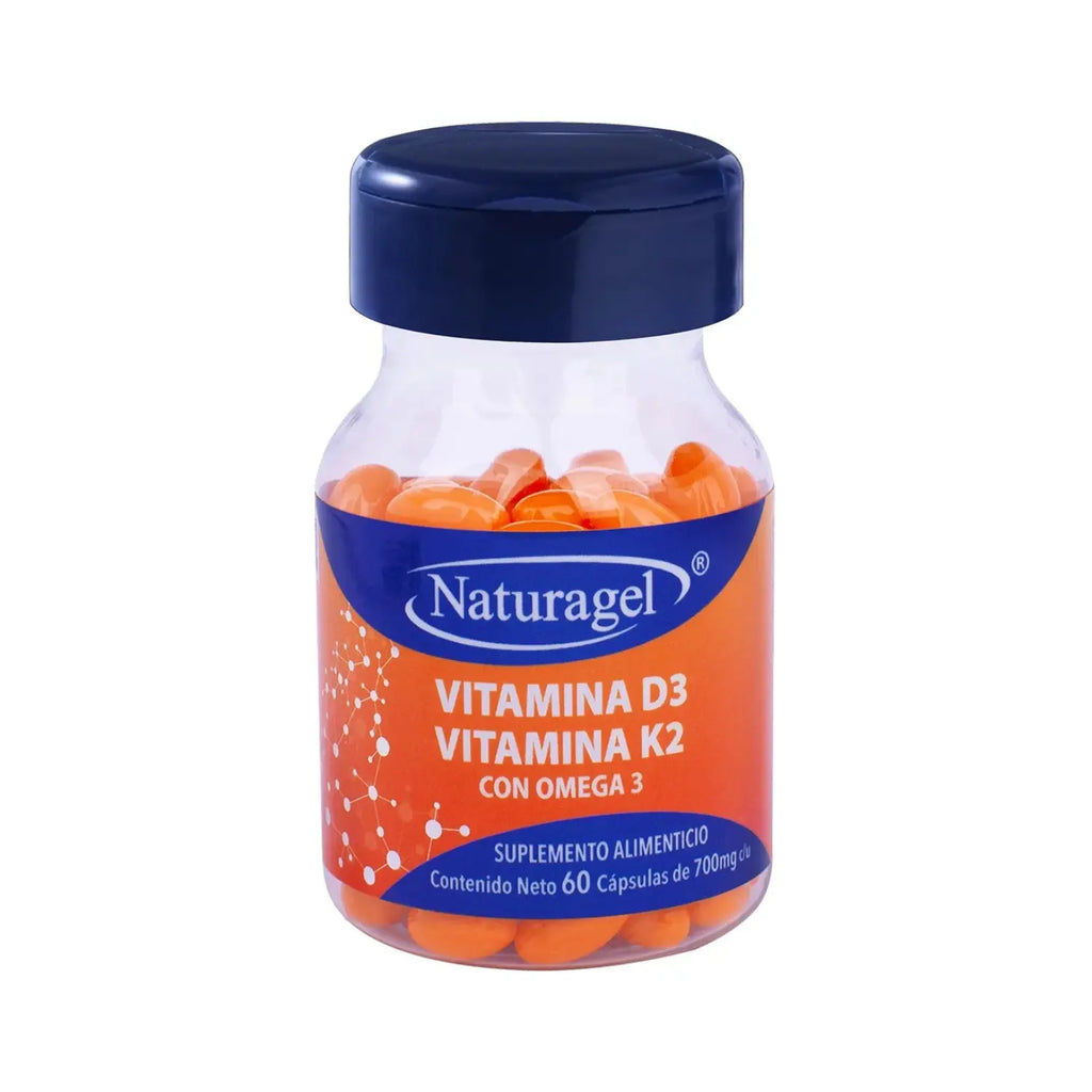 Naturagel Vitamina D3+K2 y Omega 3 60 softgels