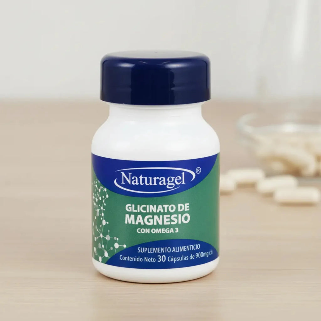 Naturagel Glicinato de Magnesio con Omega 3, 30 Capsulas sfn
