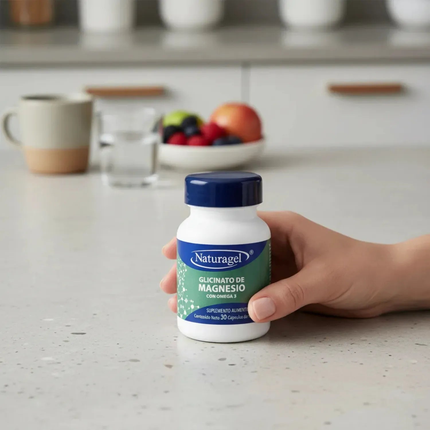 Naturagel Glicinato de Magnesio con Omega 3, 30 Capsulas sfn