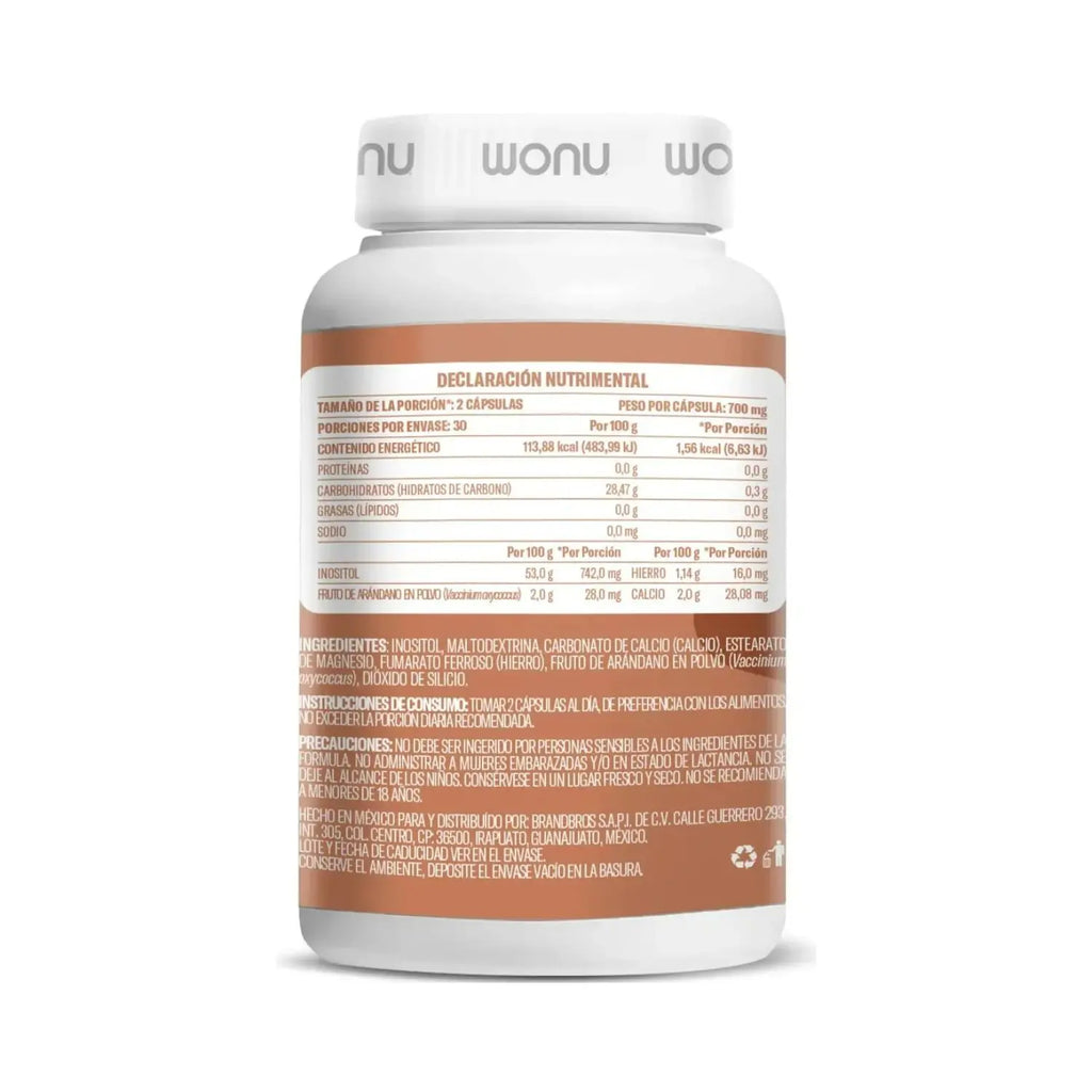 WONU Inositol 60 caps