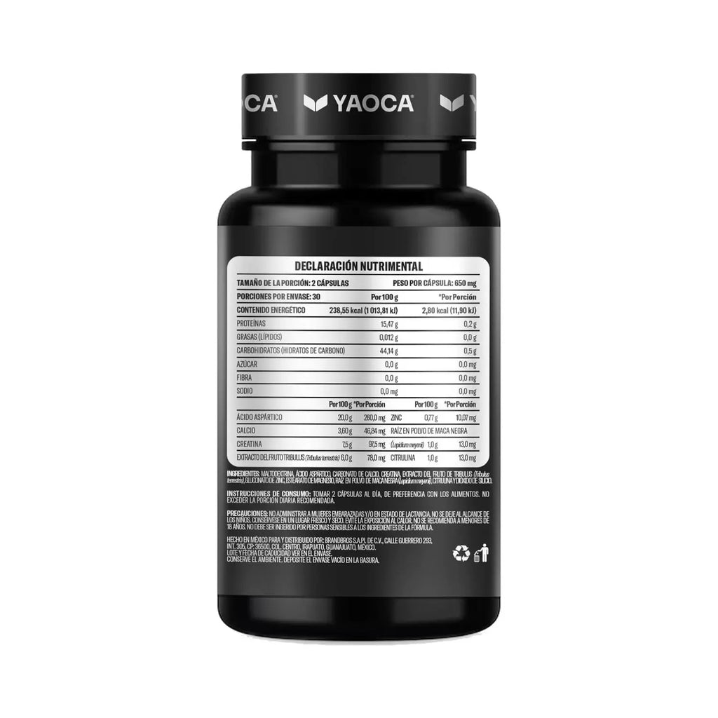 YAOCA Men's Testo Capsulas 60 caps
