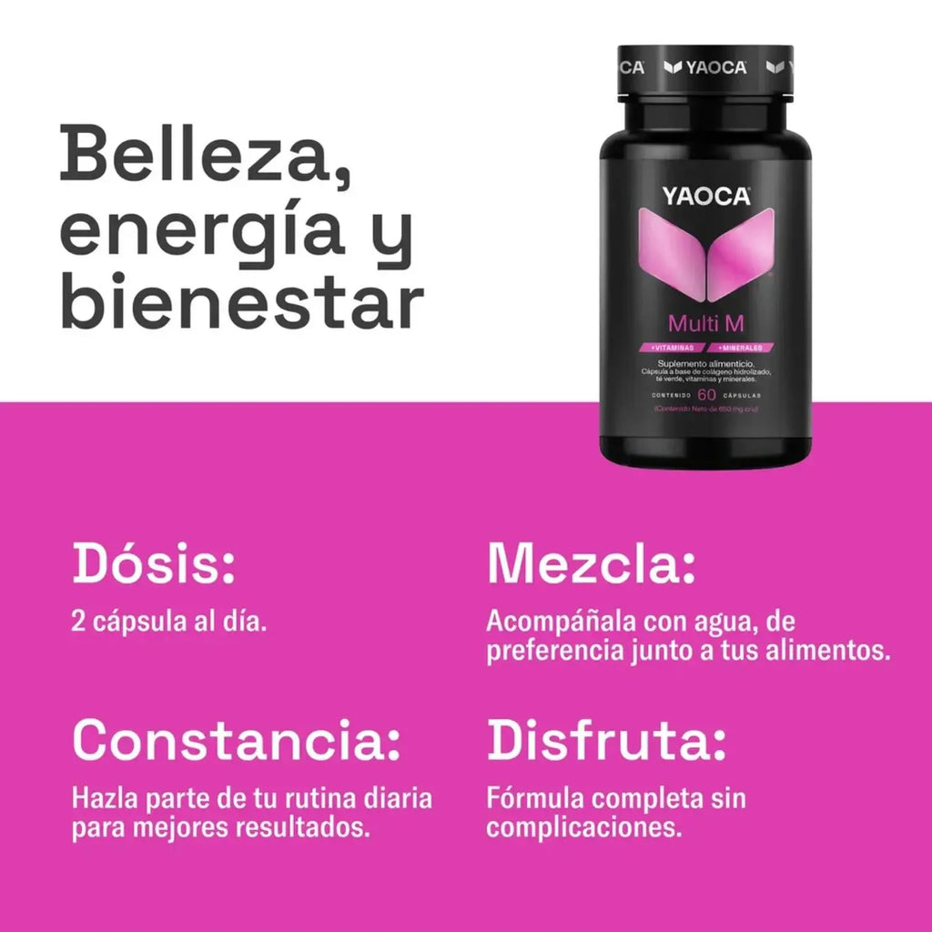 YAOCA Multivitaminico Mujer 60 caps