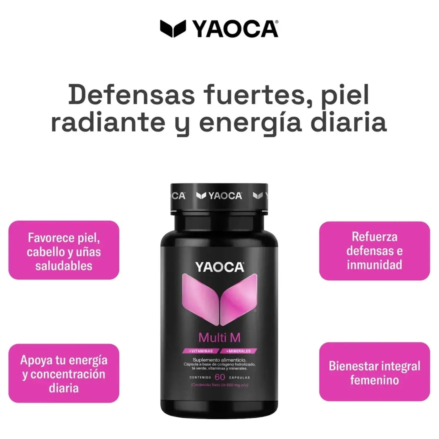 YAOCA Multivitaminico Mujer 60 caps