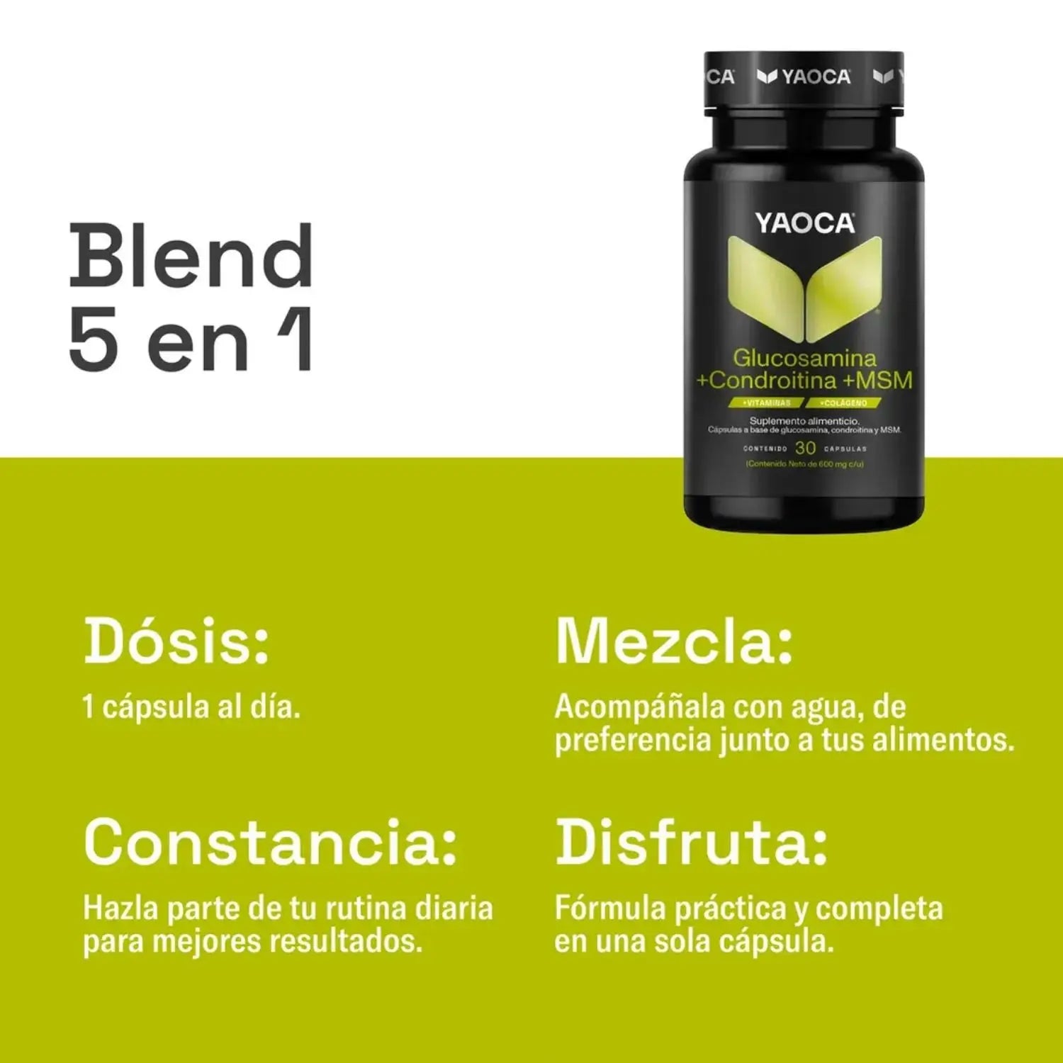 YAOCA Glucosamina Condroitina 30 caps