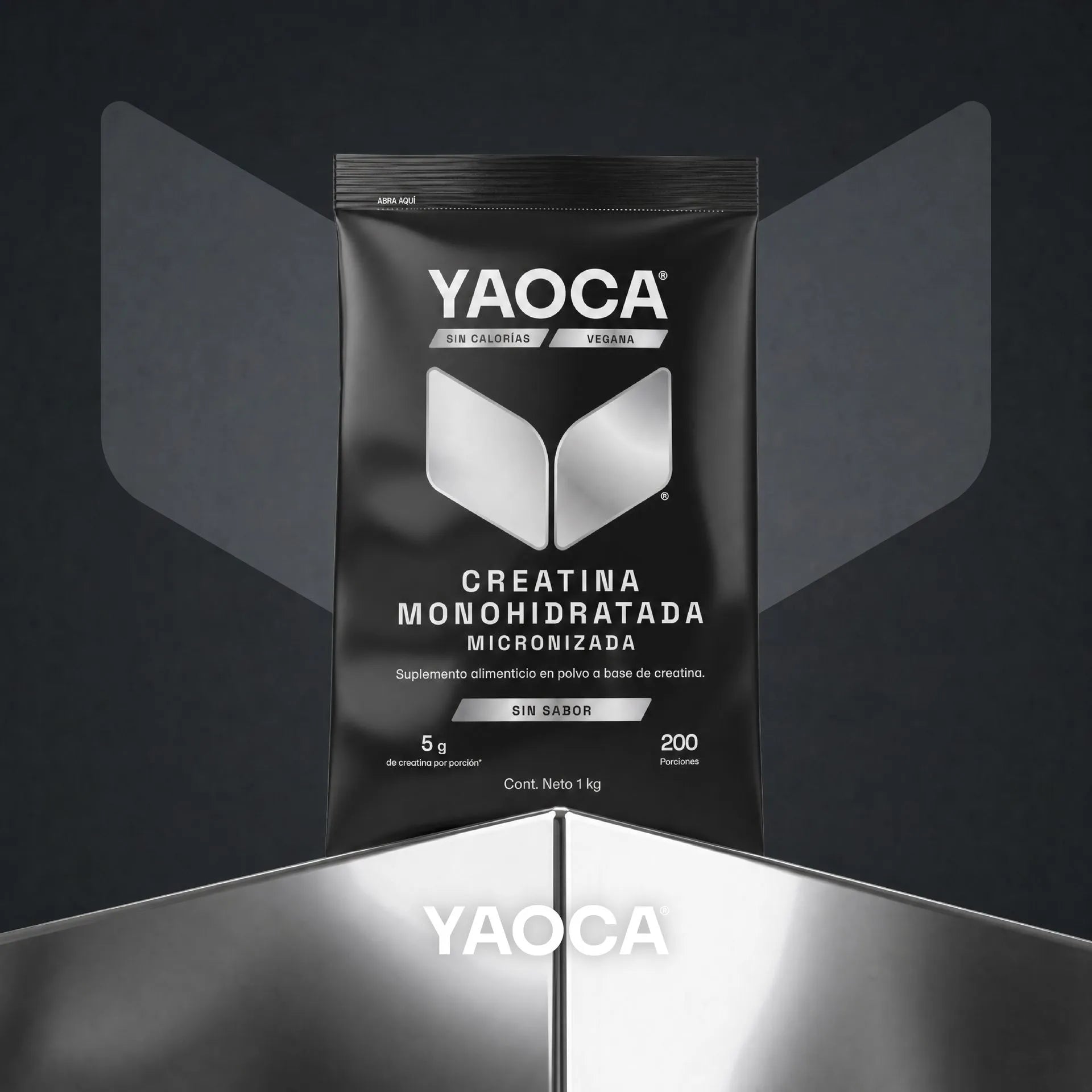Creatina Monohidratada Micronizada En Polvo Alta Pureza  I Yaoca I 1 Kg I 200 Servicios I Sin Sabor I Sin Azúcar