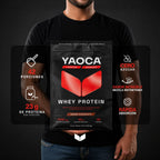 Whey Protein I Yaoca I 3 Lb I 42 Servicios I Sin Azúcar I Sabor Chocolate