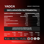 Whey Protein I Yaoca I 3 Lb I 42 Servicios I Sin Azúcar I Sabor Chocolate