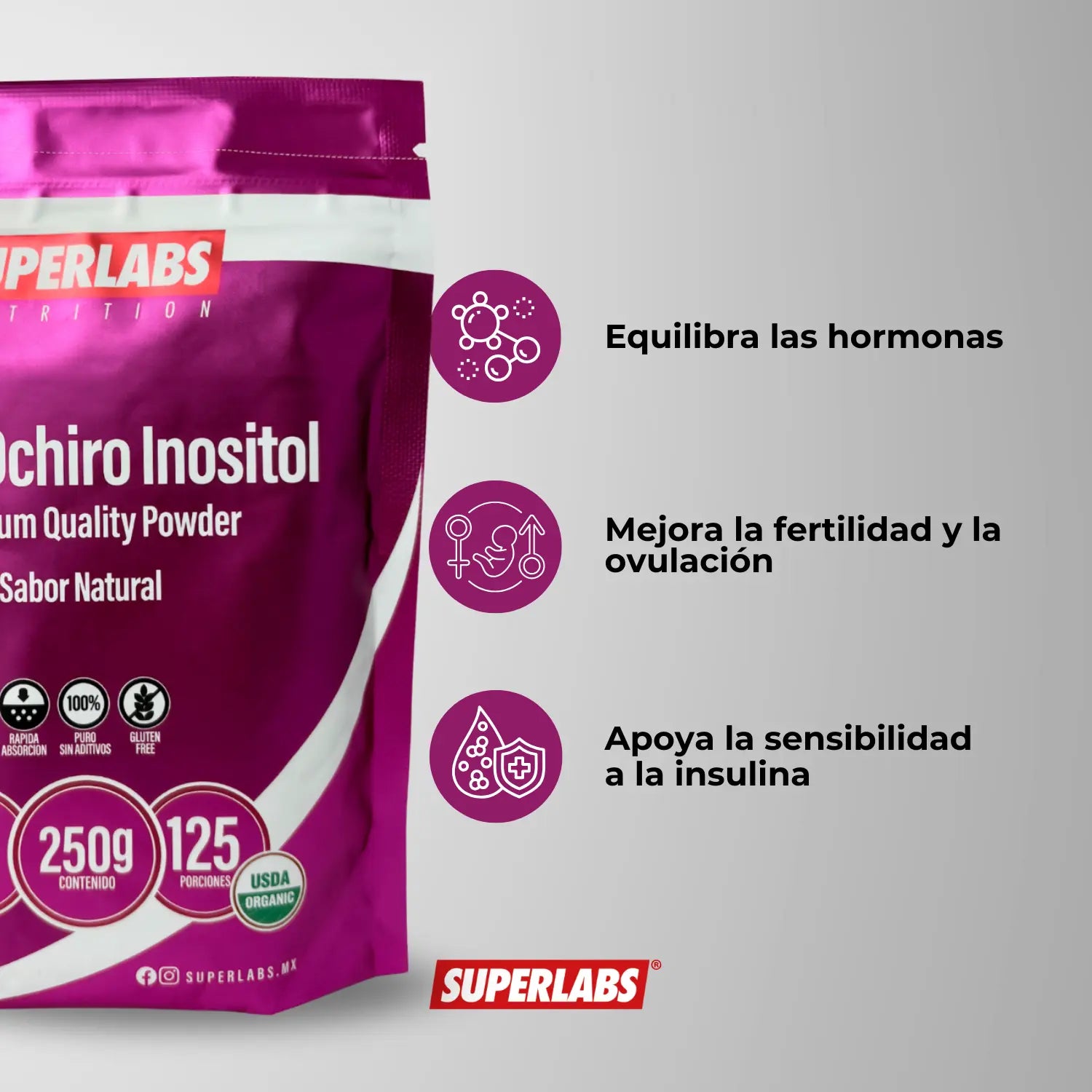 Superlabs Nutrition Chiro Inositol en polvo