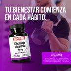 Citrato de Magnesio 325 mg Superlabs Nutrition 100 Cápsulas Suplemento Alimenticio para Función Muscular Sistema Nervioso y Equilibrio de Electrolitos