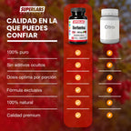 Extracto de Berberina 500 mg Superlabs Nutrition 60 Cápsulas Suplemento Alimenticio para Apoyo Metabólico y Bienestar Digestivo