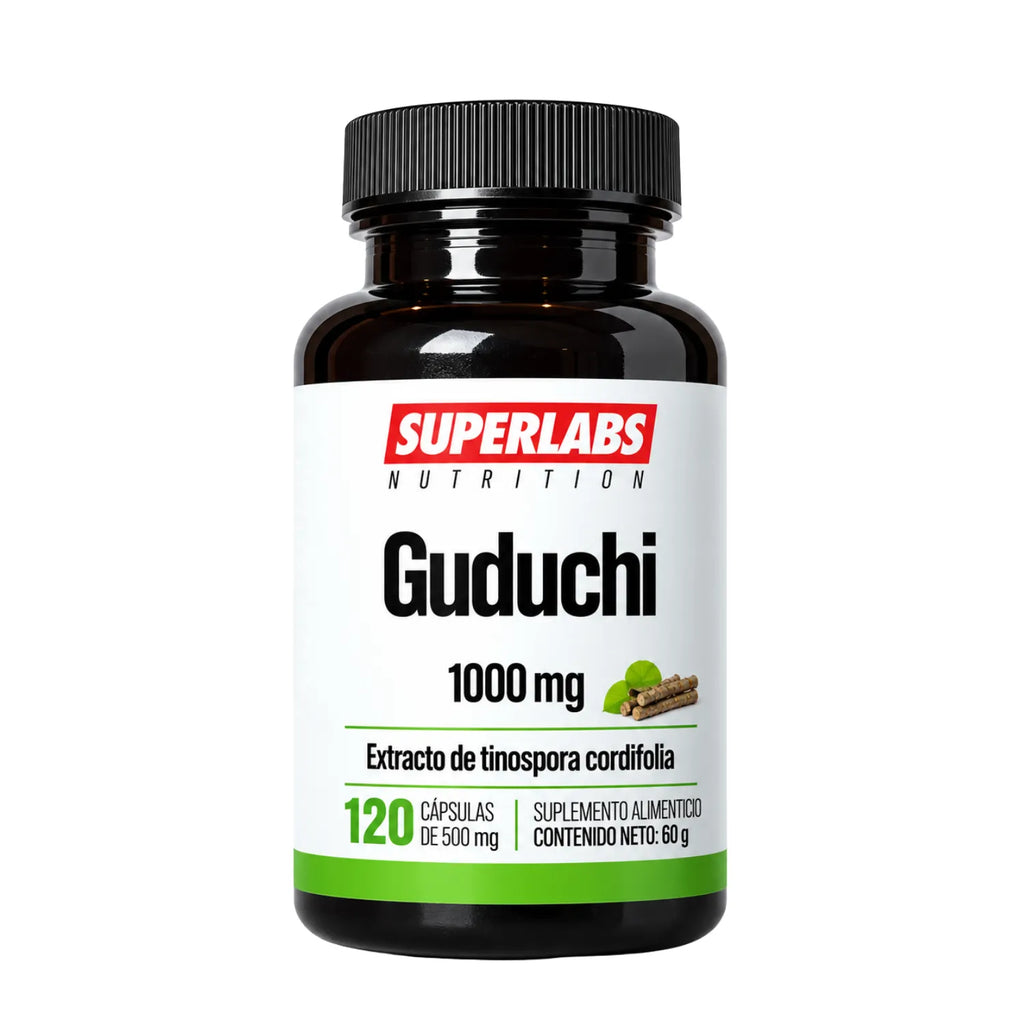 Guduchi 1000 mg Superlabs Nutrition 129 Cápsulas Suplemento Alimenticio con Antioxidantes para Apoyo al Sistema Inmune Vitalidad y Bienestar General