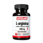 L-Arginina 1400 mg Superlabs Nutrition 60 Cápsulas Suplemento Alimenticio para Rendimiento Físico Circulación y Producción de Óxido Nítrico