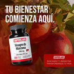 Vinagre de Manzana Superlabs Nutrition 100 Cápsulas con Cultivo Madre Suplemento Alimenticio para Apoyo Digestivo Metabólico y Bienestar General