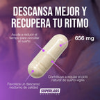 Melatonina Complex 586 mg Superlabs Nutrition con Magnesio GABA L-Teanina y 5-HTP Suplemento Alimenticio para Descanso Relajación y Sueño