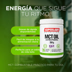 MCT Oil 350 g Superlabs Nutrition Aceite de Triglicéridos de Cadena Media Suplemento Alimenticio Fuente de Energía Rápida para Rendimiento y Dieta Keto