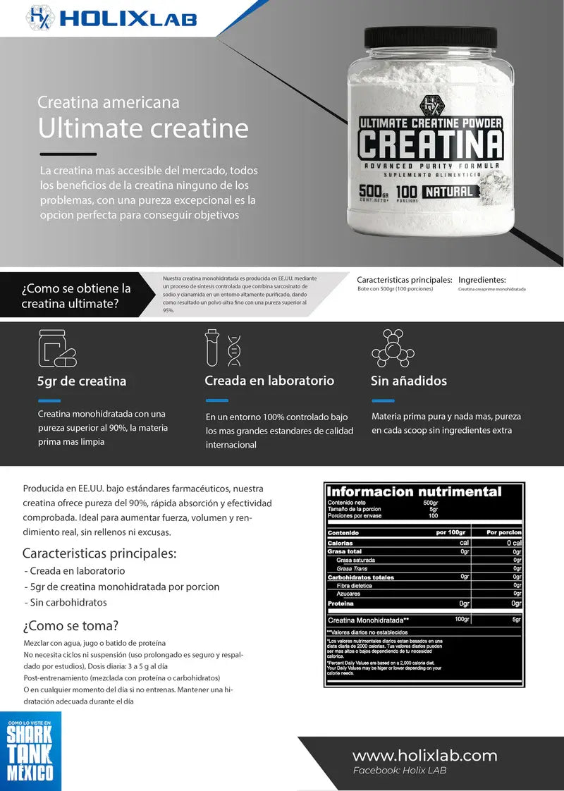 HOLIX LAB CREATINA ULTIMATE