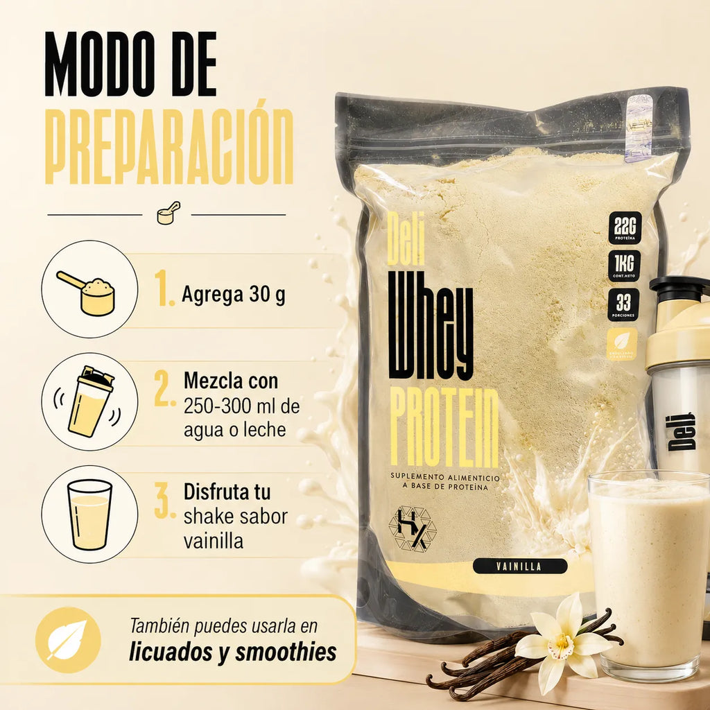 Holix Lab Whey Protein Deli 22g Proteína 1 Kg  Savor Vainilla