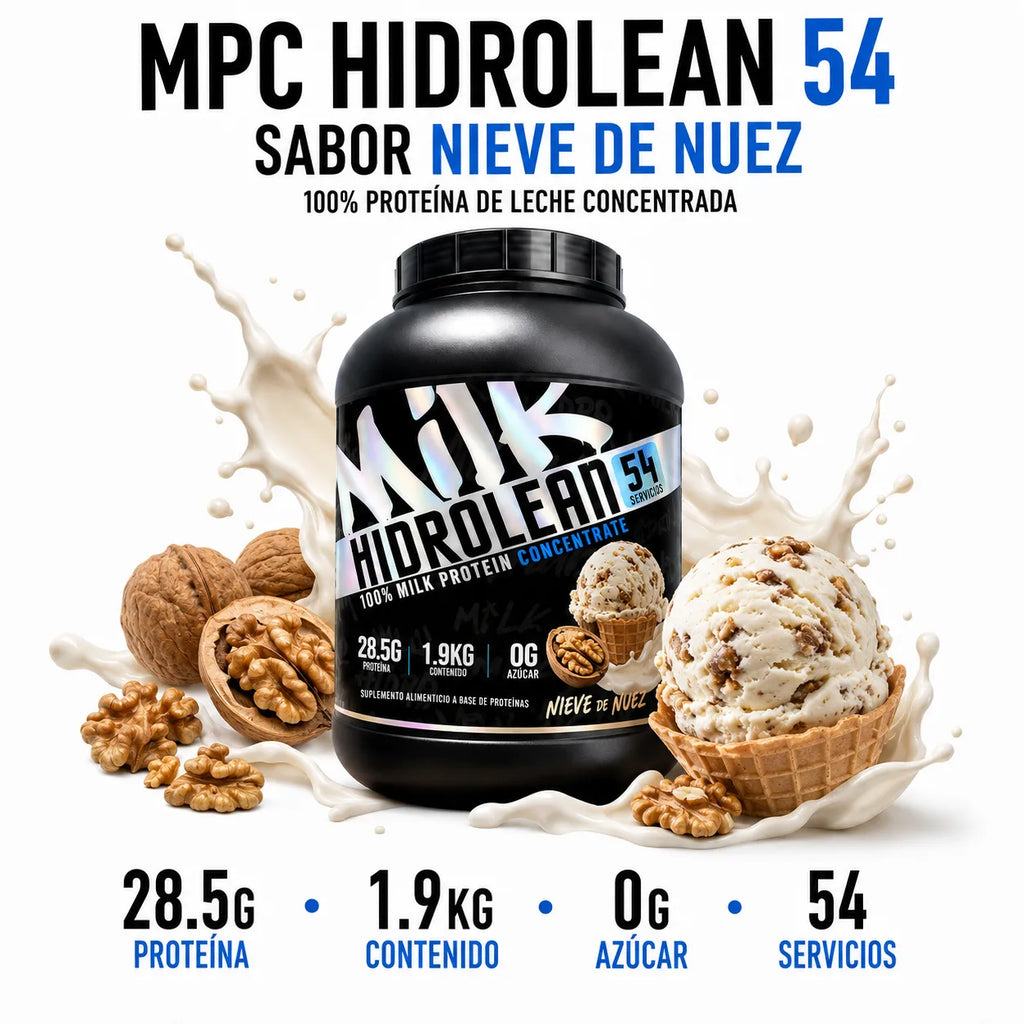 Holix Lab Proteína Milk Hidrolean Concentrada 1.9 Kg 54 Serv Nuez Cremosa