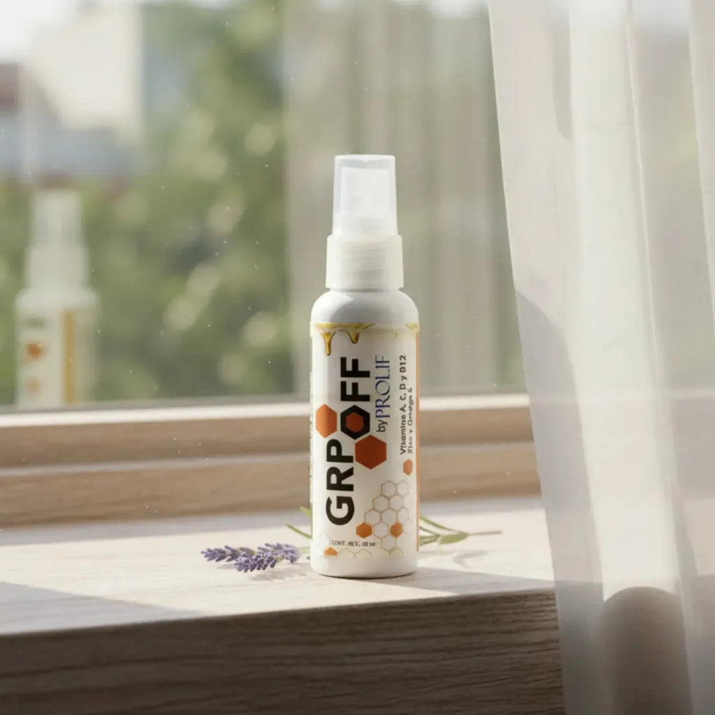 Prolif grip off nanopartículas de semillas de cítricos con extracto de propóleo frasco atomizador 60 ml