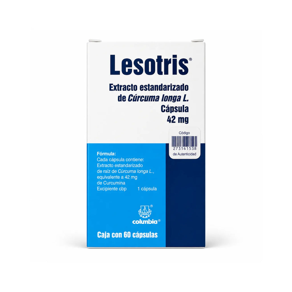 Microbiot Lesotris Extracto Estandarizado de Curcuma Longa L. Con 60 Capsulas