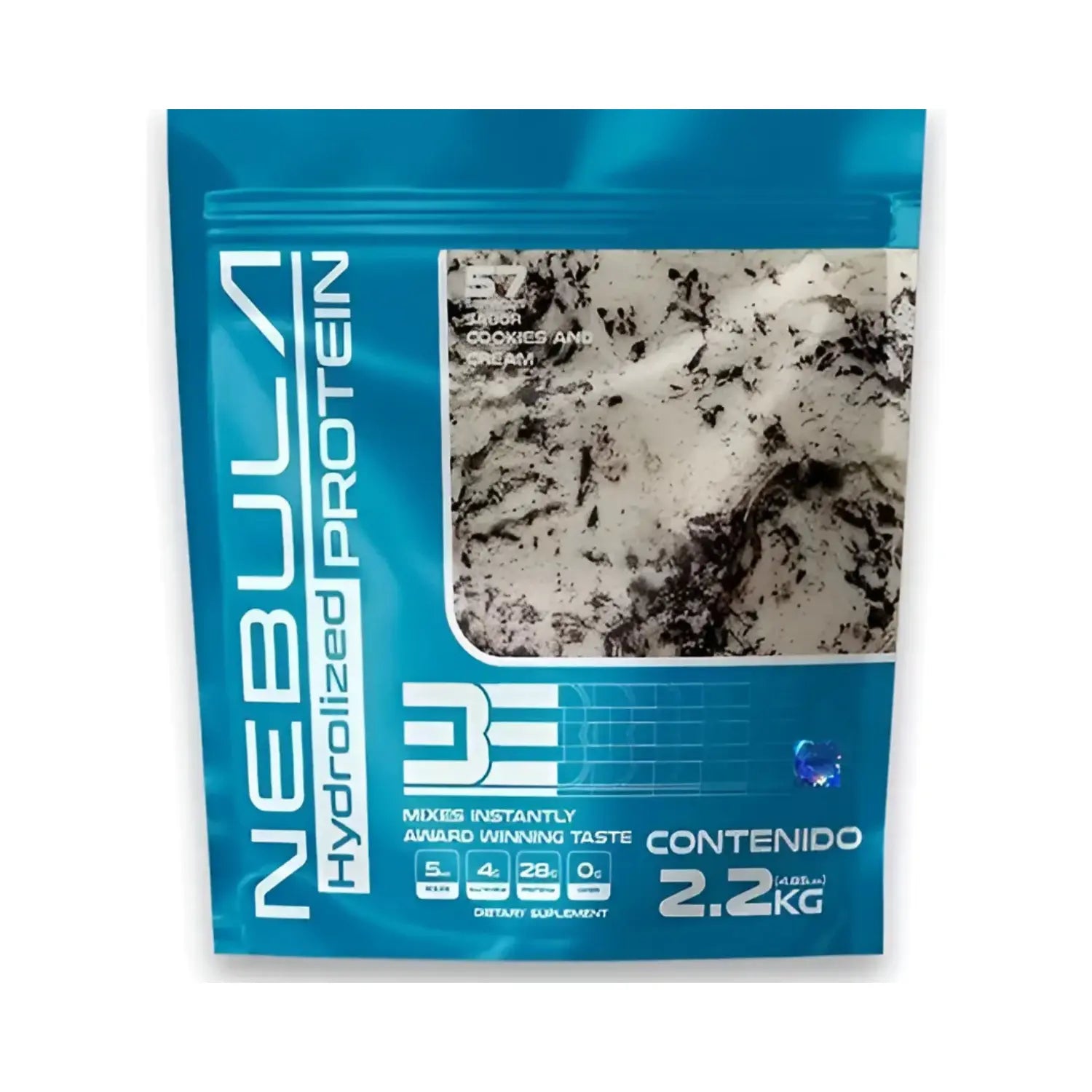 BE Nebula 100% Proteina Whey Isolate 2,2 kg 57 Serv Cookies and Cream