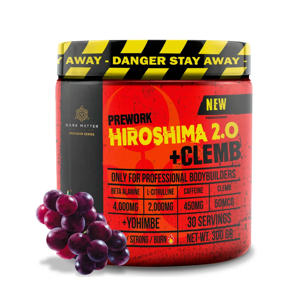 Dark Matter Preentrenador Workout Hiroshima + Clemb Oxido 30 Servicios Sabor Uva