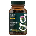GAIA HERBS | Cardo Mariano Orgánico Milk Thistle con Silimarina | 120 Cápsulas Veganas | Apoyo a la Salud Hepática y Bienestar Digestivo