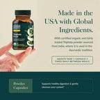 GAIA HERBS | Triphala Fruit Mezcla de 3 Frutas Orgánicas 500 mg | 60 Cápsulas Veganas | Salud Digestiva y Regularidad Intestinal