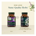 GAIA HERBS | Vitex Berry Extracto de Sauzgatillo 500 mg | 120 Cápsulas Veganas | Apoyo al Equilibrio Hormonal Femenino y Ciclo Menstrual