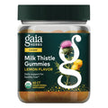 GAIA HERBS | Milk Thistle Cardo Mariano con Silimarina | 60 Gomitas Veganas Sabor Limón | Apoyo a la Salud Hepática y Protección Antioxidante