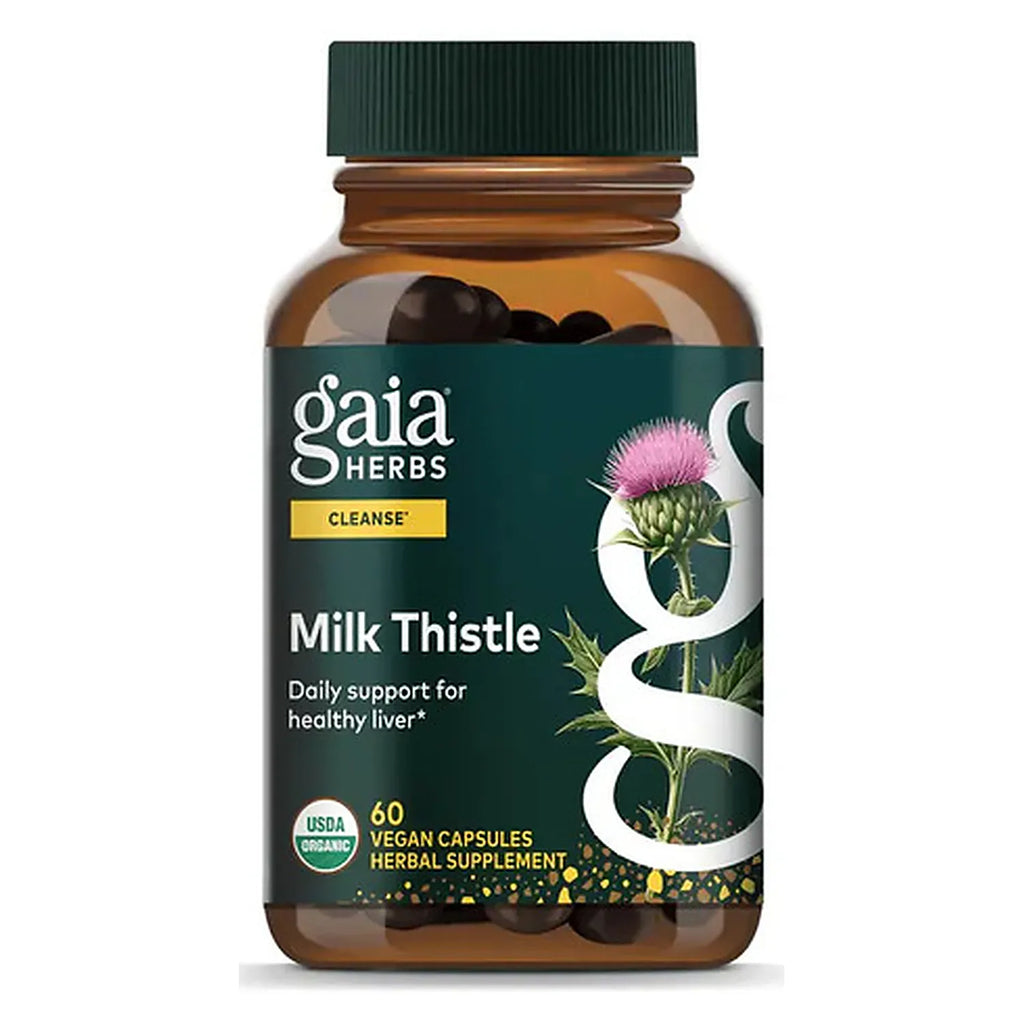GAIA HERBS | Liver Health Suplemento Hepático con Cardo Mariano y Cúrcuma | 60 Cápsulas Veganas | Apoyo a la Salud del Hígado y Bienestar Digestivo
