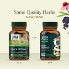 GAIA HERBS | Quick Defense con Equinácea, Saúco Negro y Jengibre | 20 Fitocápsulas Veganas | Apoyo al Sistema Inmunológico y Defensas Naturales