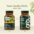 GAIA HERBS | Gas & Bloating con Carbón Activado e Hinojo | 50 Cápsulas Veganas | Apoyo Digestivo y Alivio de Gases e Hinchazón
