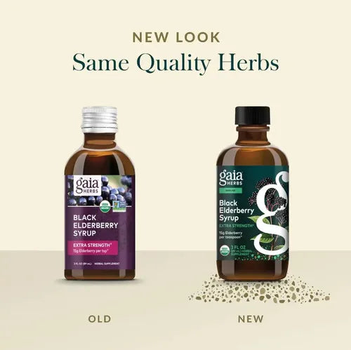 Gaia Herbs Black Elderberry | Saúco Negro Orgánico | 89 ml | Apoyo Inmunológico y Protección Antioxidante | Suplemento Alimenticio