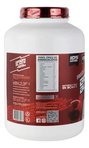 Redline Proteína Hidrolizada Bison Blaze | 105 servicios | Doble chocolate | 24 g de proteína | Suplemento alimenticio