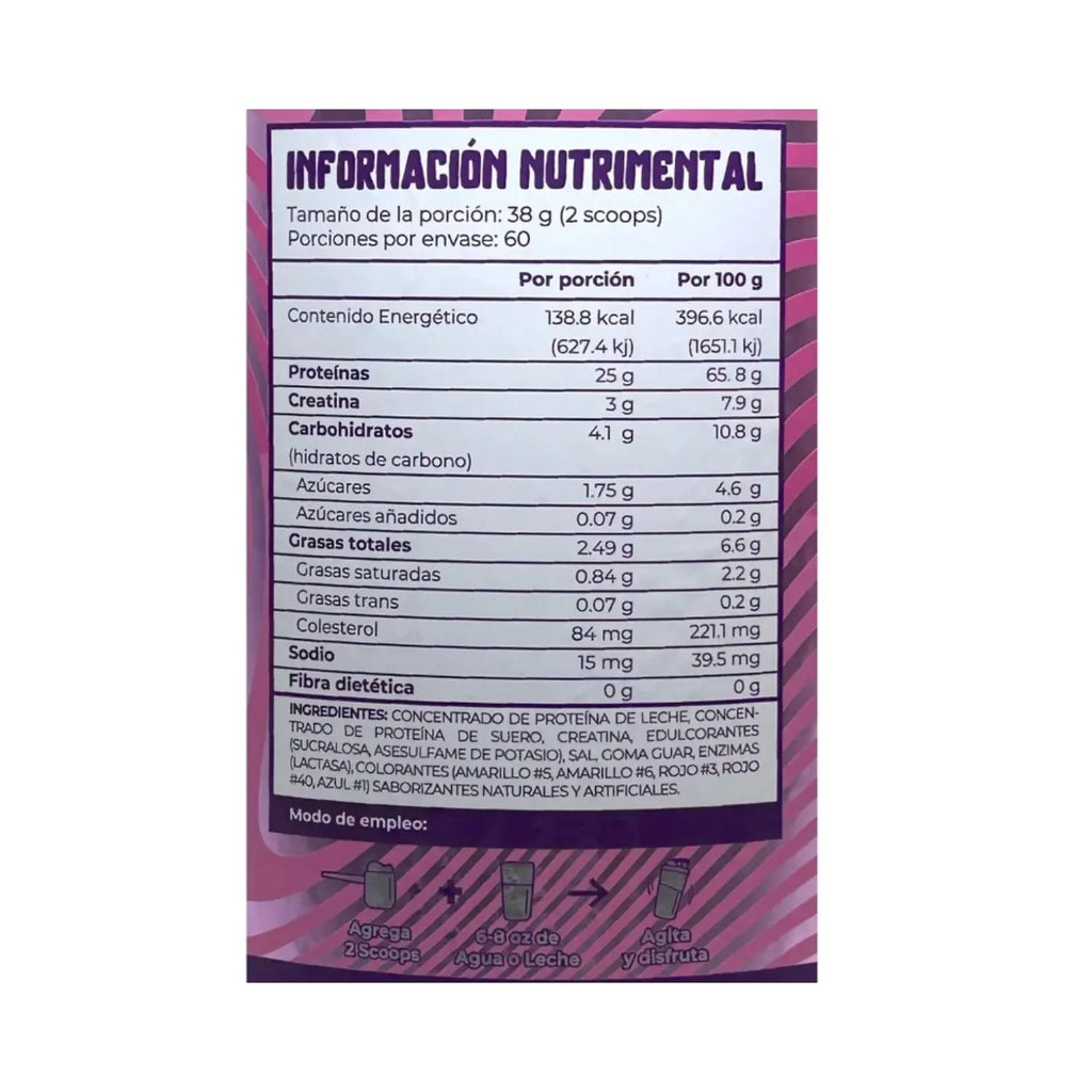 Munchieslab Proteína Whey 100% Suero De Leche 60 Serv Sfn Dona Rosa
