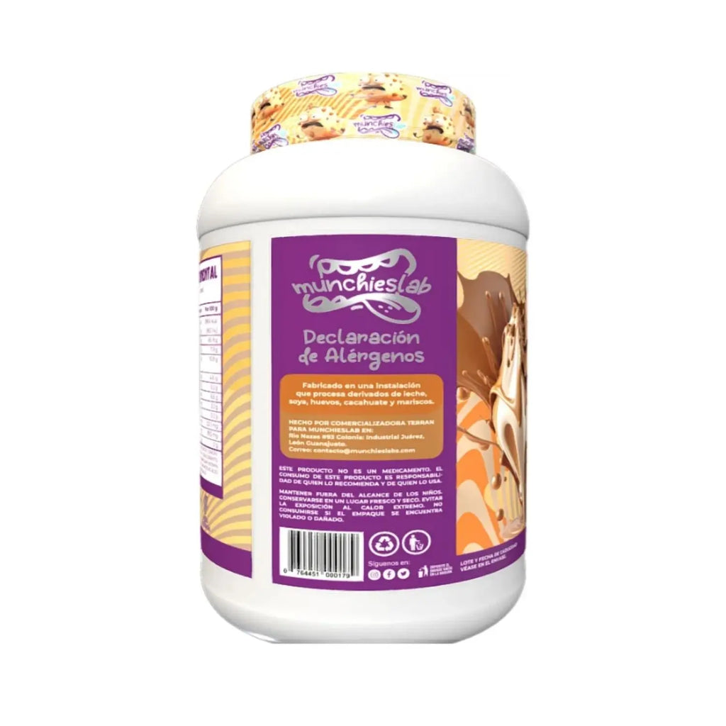 MunchiesLab Frisbee Whey | Proteína de Suero de Leche | 60 Servicios | Sabor Mazapán | Suplemento Alimenticio