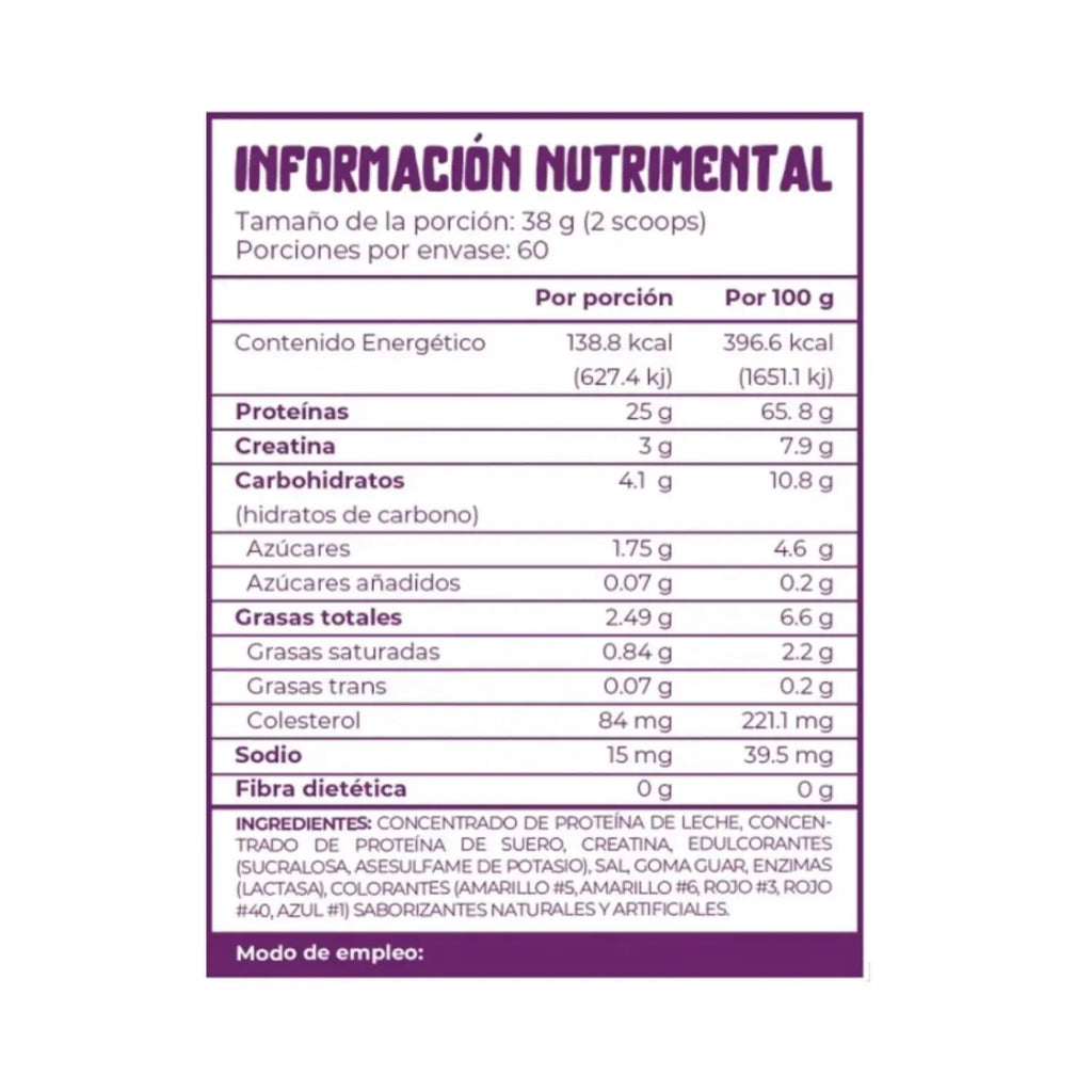 Munchieslab Proteína Whey 100% Suero De Leche 60 Serv Sfn Galleta Magica