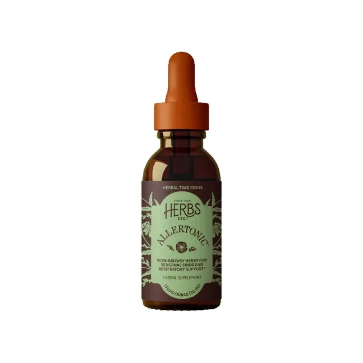 HERBS ETC. | Allertonic Extracto Líquido con Ortiga, Eufrasia y Gordolobo | 30 ml (1 oz) | Apoyo Respiratorio y Bienestar de los Senos Paranasales