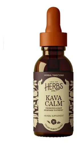 Herbs Etc. Kava Cool Complex | Extracto Herbal Líquido 30 ml | Kava y Manzanilla | Relajación y Bienestar Emocional | Suplemento Alimenticio
