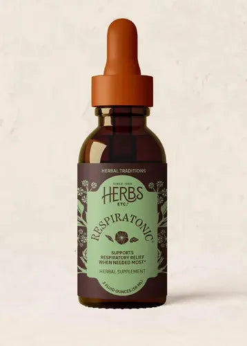 HERBS ETC. | Respiratonic Extracto Líquido con Osha, Equinácea y Yerba Santa | 59 ml (2 oz) | 79 Porciones | Apoyo Respiratorio y Bienestar Pulmonar