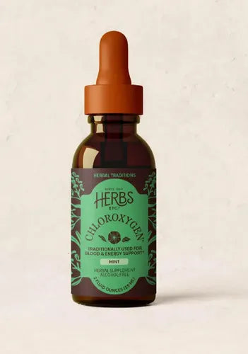 HERBS ETC. | ChlorOxygen Concentrado de Clorofila Líquida 50 mg | 59 ml (2 oz) | Apoyo Antioxidante y Bienestar General