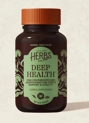 Herbs Etc. Deep Health | 60 Cápsulas Blandas | Hongos y Extractos Herbales | Bienestar General | Suplemento Alimenticio