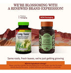 HERBS ETC. | Lung Tonic Tónico Pulmonar con Gordolobo, Marrubio y Equinácea | 120 Cápsulas Blandas | Apoyo Respiratorio y Bienestar Pulmonar