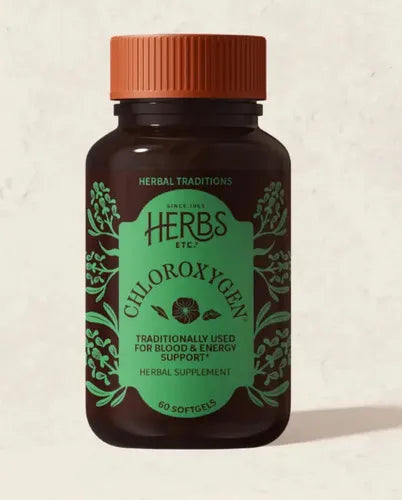 HERBS ETC. | ChlorOxygen Concentrado de Clorofila 50 mg | 60 Cápsulas Blandas | Apoyo Energético y Bienestar General